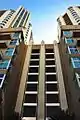 Metropolis at Dadeland - Looking up between Metropolis One and Metropolis Two