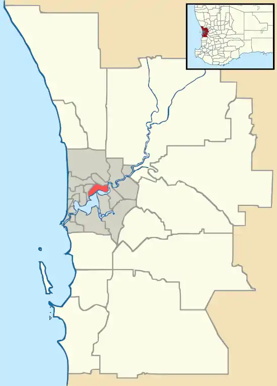 PER is located in Perth