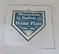 The Metropolitan Stadium home plate marker