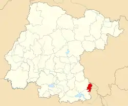 Location of Coroneo in Guanajuato