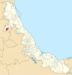 Location in Veracruz