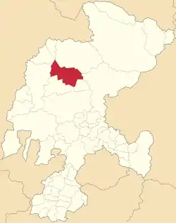 Location in Zacatecas