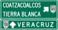 Advance directional sign