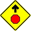 SP-31: Stop sign ahead