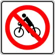 SR-30: Pedal cycles prohibited