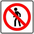 SR-31: Pedestrians prohibited