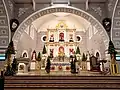 Newly renovated sanctuary of Meycauayan Church as decorated for Christmas 2020