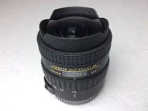 Tokina 10–17mm lens.