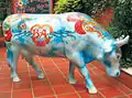 Vaca Fileteada for the Cow Parade, by  Jorge Muscia (2006)