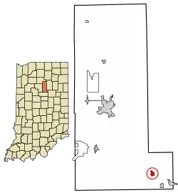 Location in Miami County, Indiana