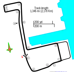 Layout of the Biscayne Bay Street Circuit