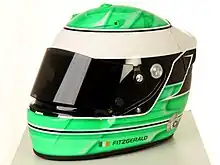 Custom-painted Arai GP5 helmet