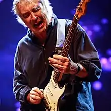 Mick Clarke at the Simply The Blues Festival, Mumbai, India in 2014.
