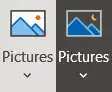 The two icons are shown side-by-side for comparison