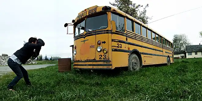 Mid-1950s rear-engine school bus
