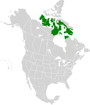 Ecoregion territory (in green)