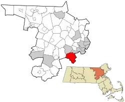 Location in Middlesex County, Massachusetts