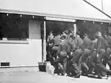 Cadets entering dining hall