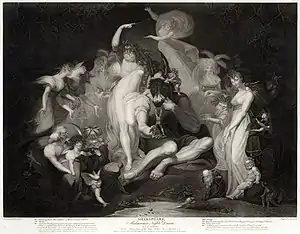 Image 95A Midsummer Night's Dream, by Henry Fuseli/J. P. Simon (edited by Durova) (from Wikipedia:Featured pictures/Culture, entertainment, and lifestyle/Theatre)