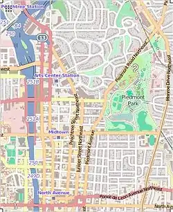 Pershing Point Park is located in Atlanta Midtown