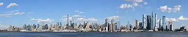 Midtown Manhattan viewed from Weehawken, New Jersey, in September 2021, in the afternoon.