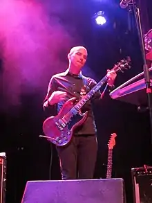 Clark performing with Stephen Malkmus and the Jicks in 2014