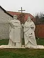 Czech Republic - Saints Cyril and Methodius monument in Mikulčice