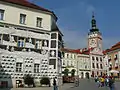 Main square and sgraffit house