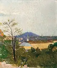 Milan Milovanović - Pogled na Avalu (1909)