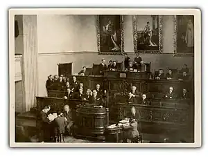 The parliament in 1936