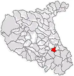 Location in Vrancea County