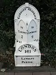 Milepost outside No 322