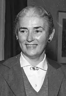 The Serbian costume designer Milica Babić-Jovanović in 1961.