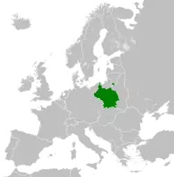 Location of German-occupied Poland