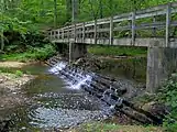 Bridge over Mill Creek connecting the Cooper Mountain and Mill Creek trails