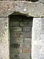 Elongated window on the Auchenwinsey facing gable end