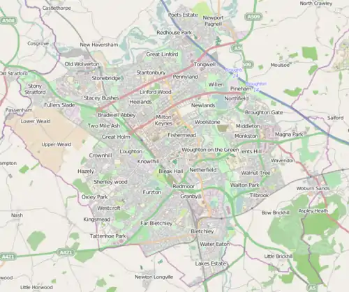 A transport map of Milton Keynes