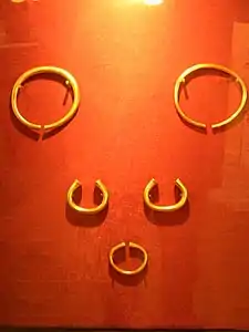 Gold torcs and bracelets from the Milton Keynes Hoard