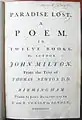 John Milton's Paradise Lost (1758)