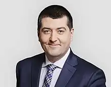 Skiba's official Ministry of Finance portrait from 2019