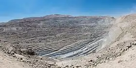 Copper mine in Chile. Latin America produces more than half of the world's copper.