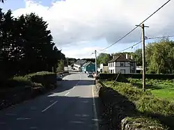 The main street in Minane Bridge