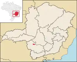 Location in the state of Minas Gerais