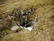 Emergency exit from the Greenside Mine in Glencoyne