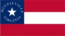 Unofficial flag of Minnieville, Virginia