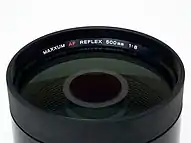 Minolta Reflex 500mm Front design