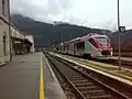 A train entering Primolano railway station