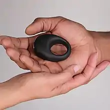Vibrating silicone cock ring
