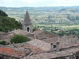 A view across the rooftops in Mirabel