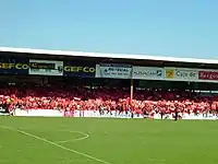 The old trubine, during a provincial derby against Burgos CF.